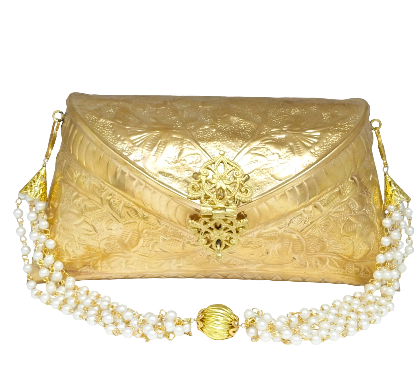 Golden Embossed Purse Big Size