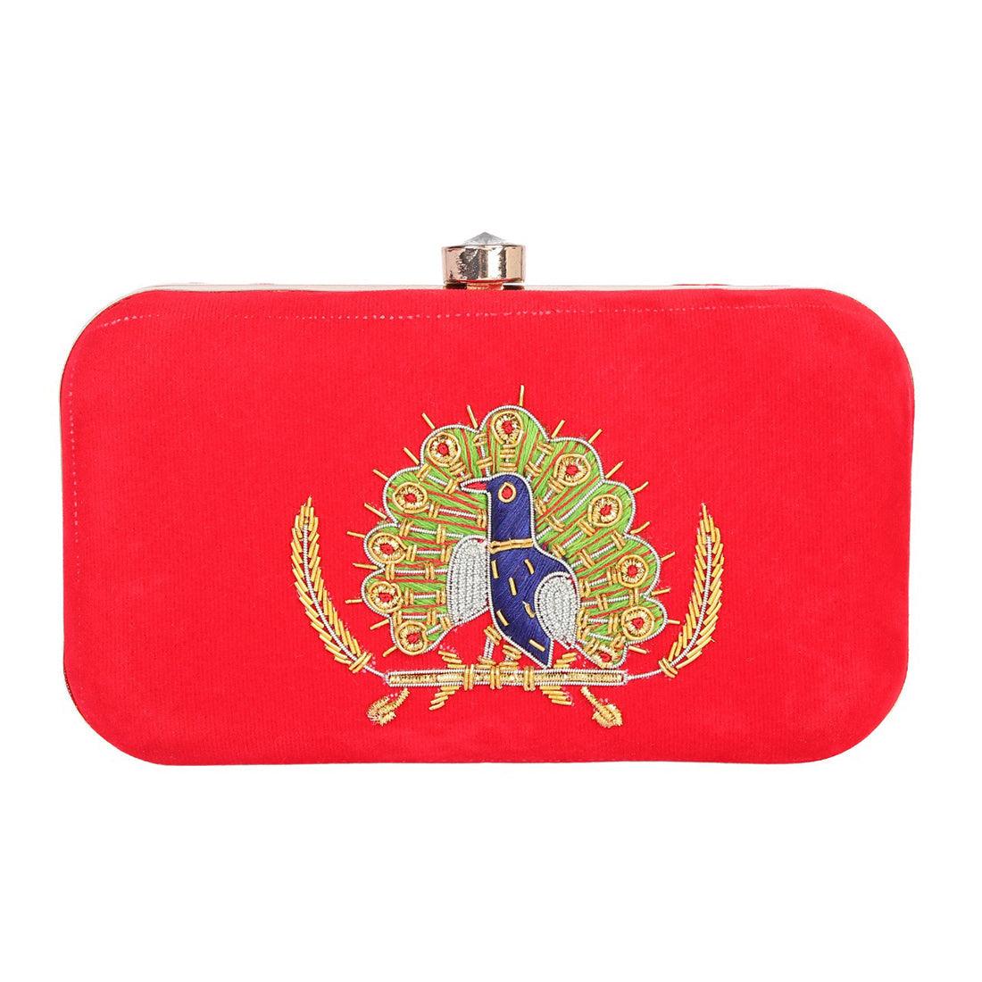 Clutch Purse Red Color - Skylexo.com | Be Unique
