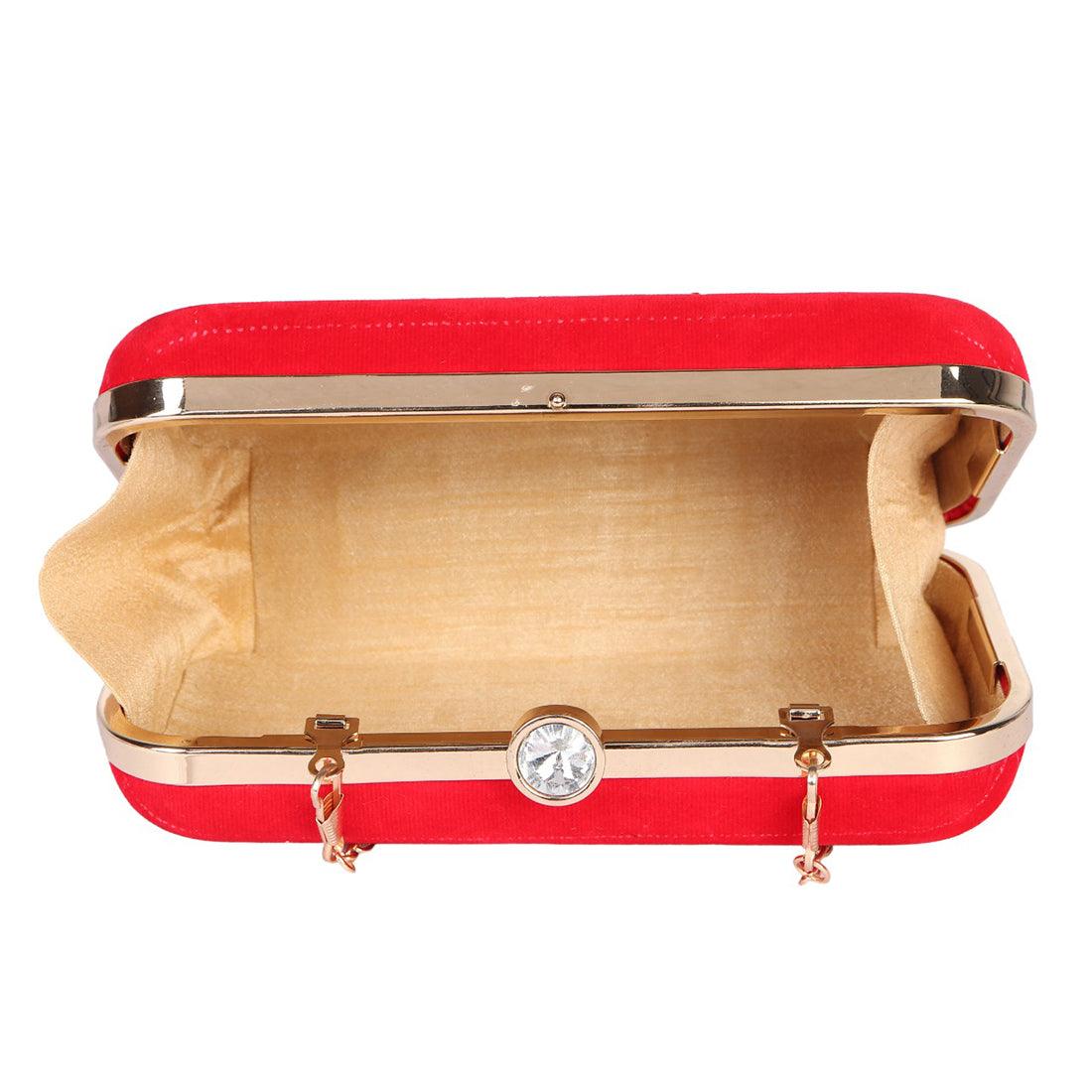 Clutch Purse Red Color - Skylexo.com | Be Unique