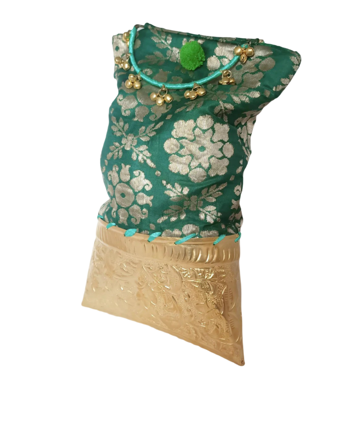 New Potli Bag Dark Green Color