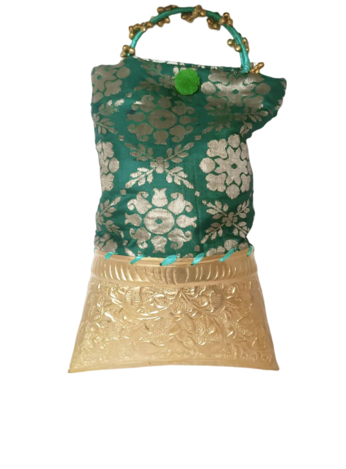 New Potli Bag Dark Green Color