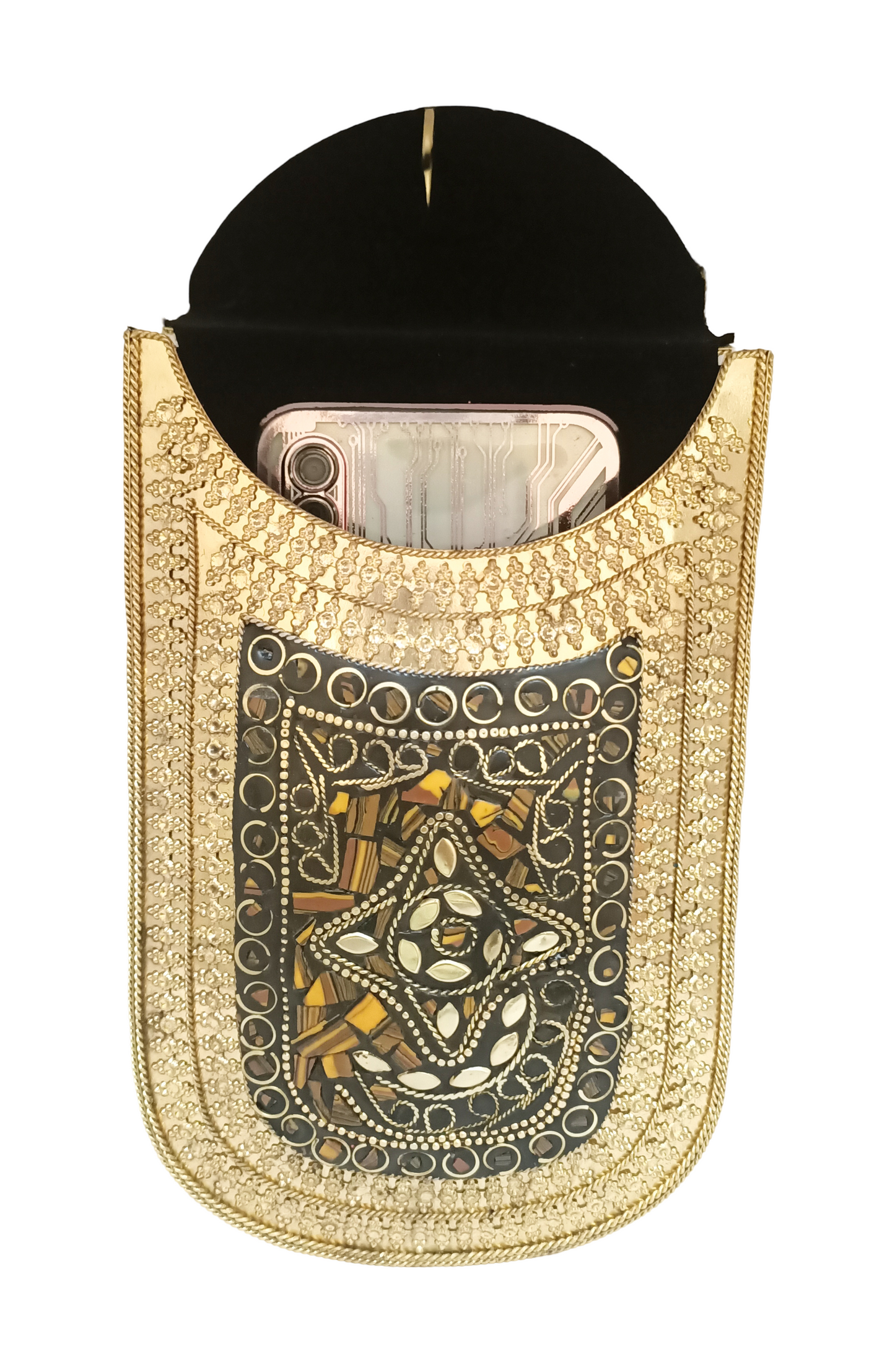 Stylish Long Shape Iron Purse