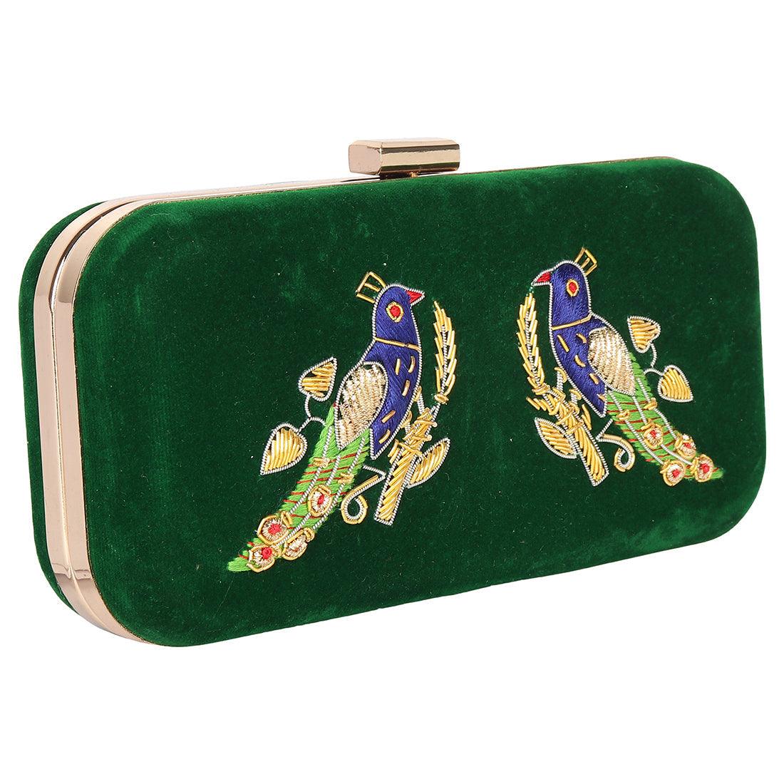 Clutch Purse Green Color - Skylexo.com | Be Unique