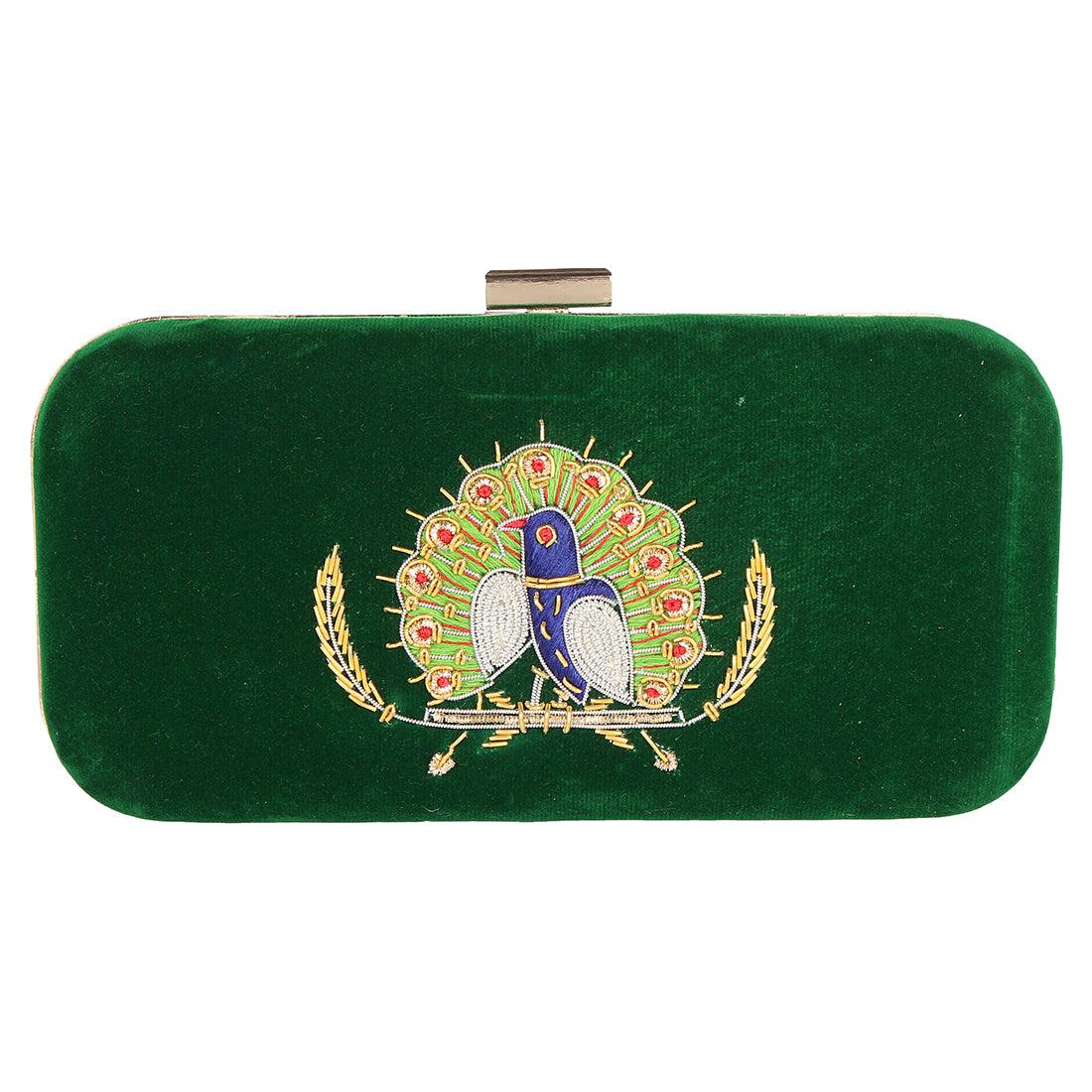 Clutch Purse Green Color - Skylexo.com | Be Unique