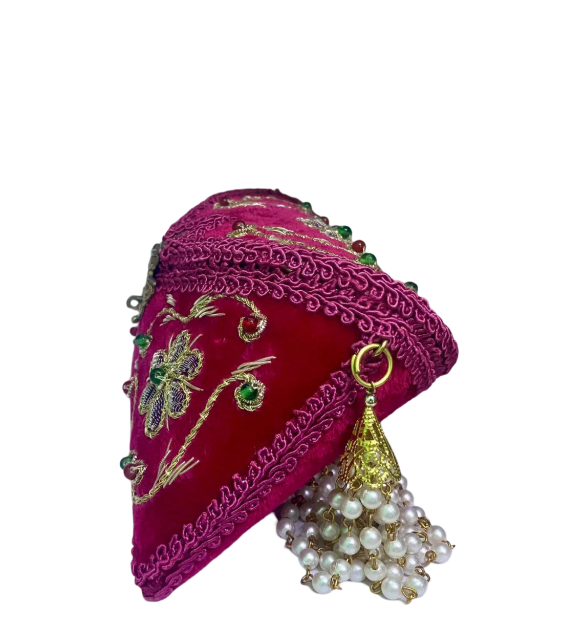 Flower Embroidery Purse Pink Color