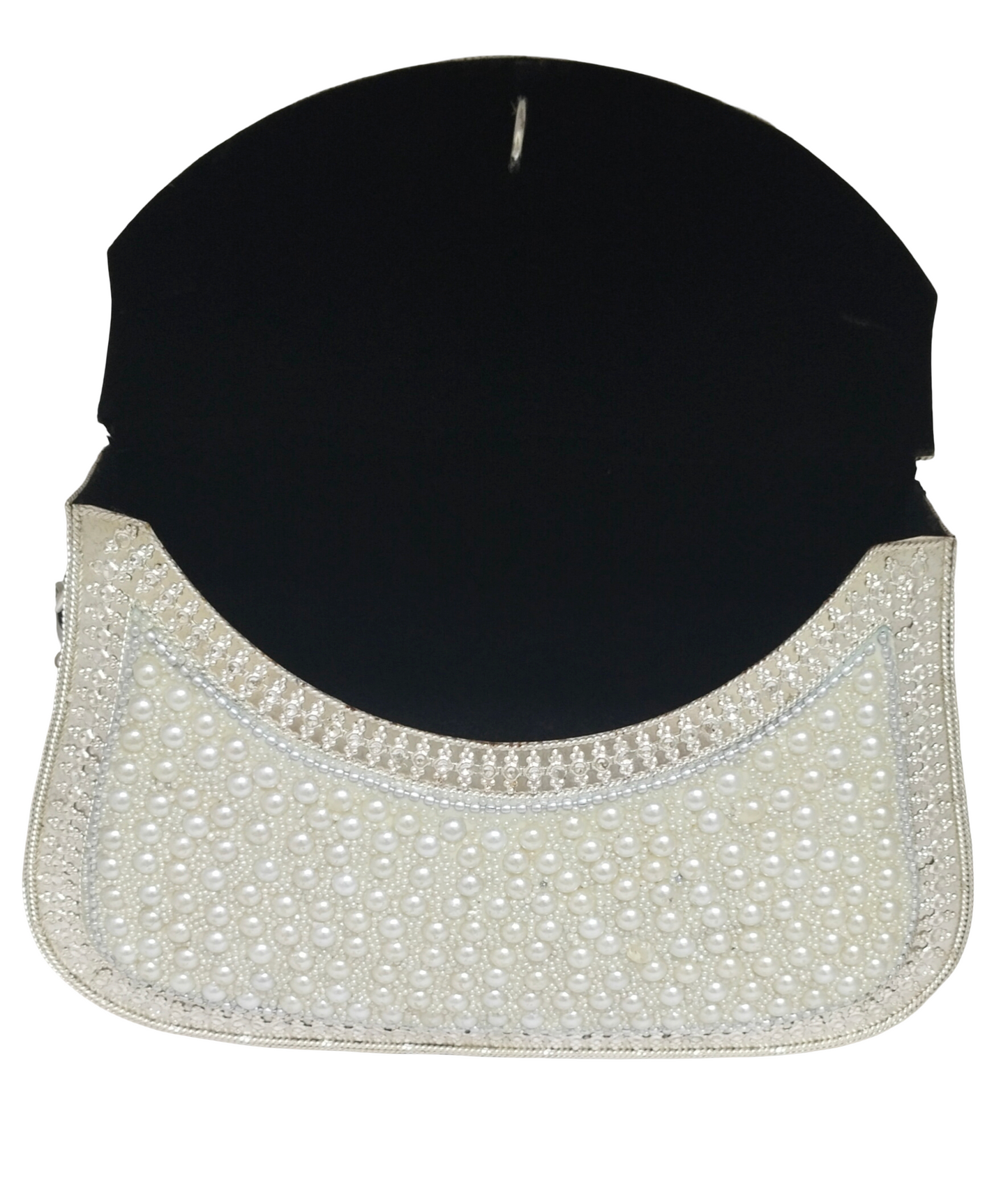 Iron Pearl Silver Ladies Purse