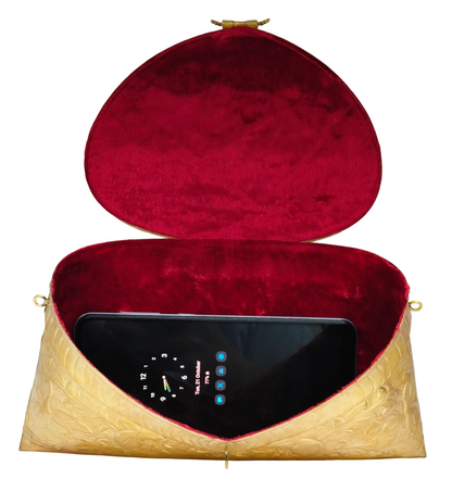 Combo Of Silver & Golden Embossed Purse