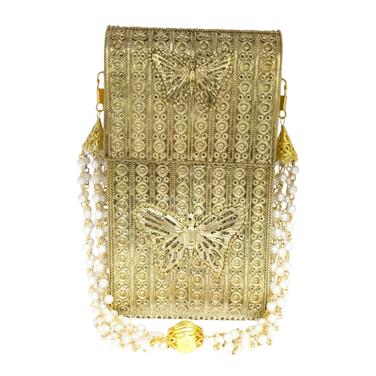 Long Shape Butterfly Iron Purse