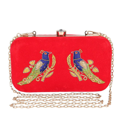 Clutch Purse Red Color - Skylexo.com | Be Unique