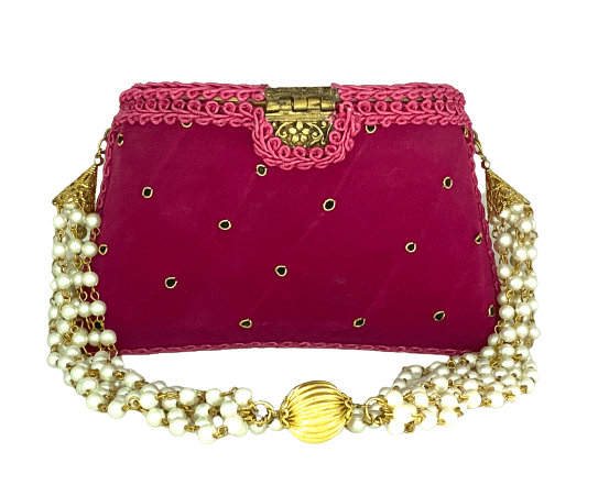 Elephant Embroidery Purse Pink Color - Skylexo.com | Be Unique