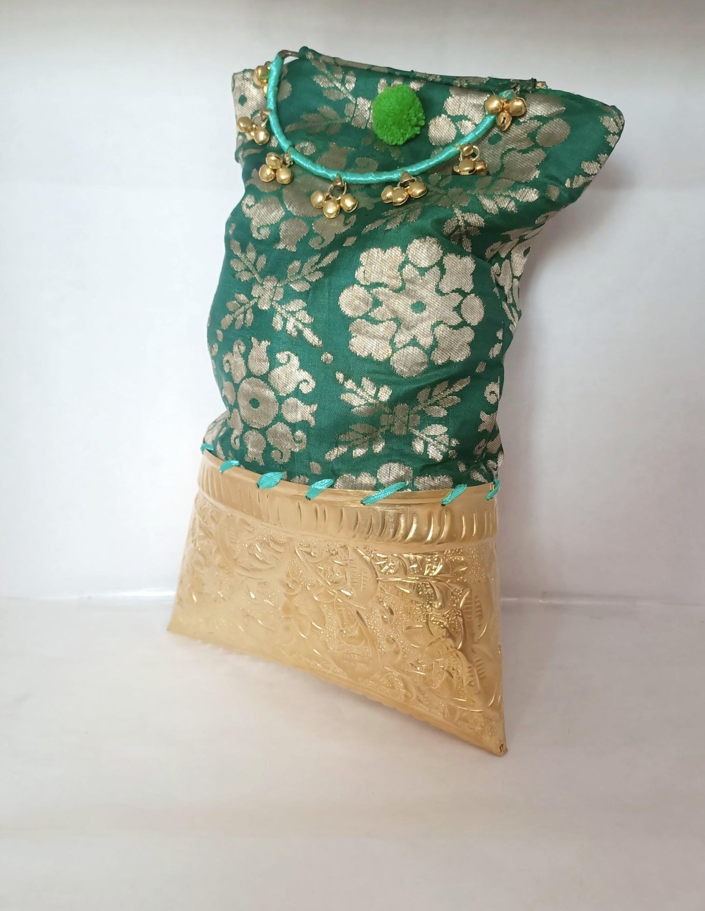 New Potli Bag Dark Green Color - Skylexo.com | Be Unique