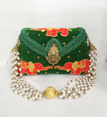 Elephant Embroidery Ladies Purse - Skylexo.com | Be Unique