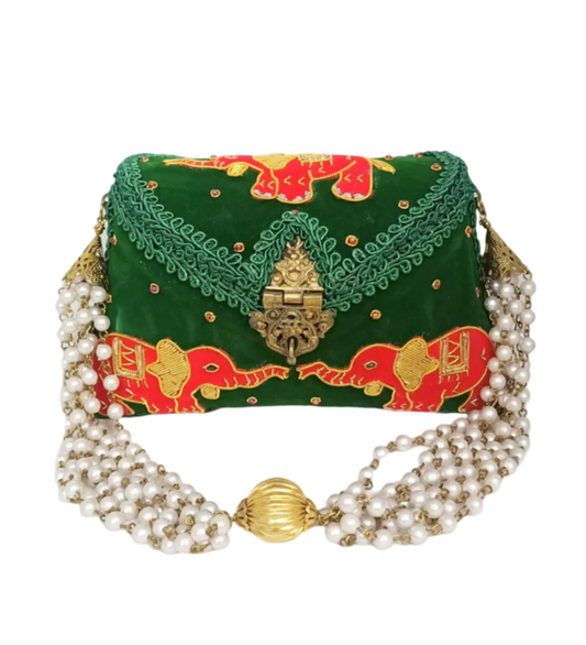 Elephant Embroidery Ladies Purse