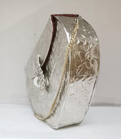 Silver Plain Purse - Skylexo.com | Be Unique