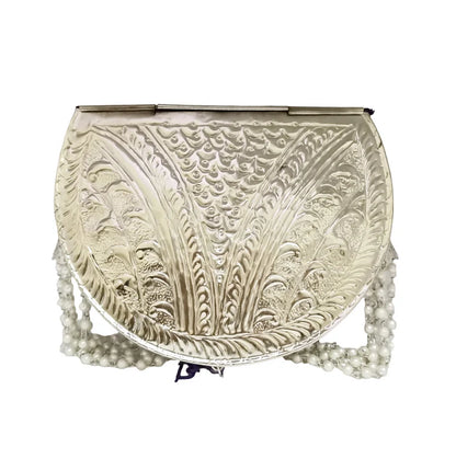 Combo Of Silver & Golden Embossed Purse