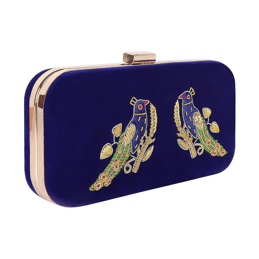 Clutch Purse Blue Color - Skylexo.com | Be Unique