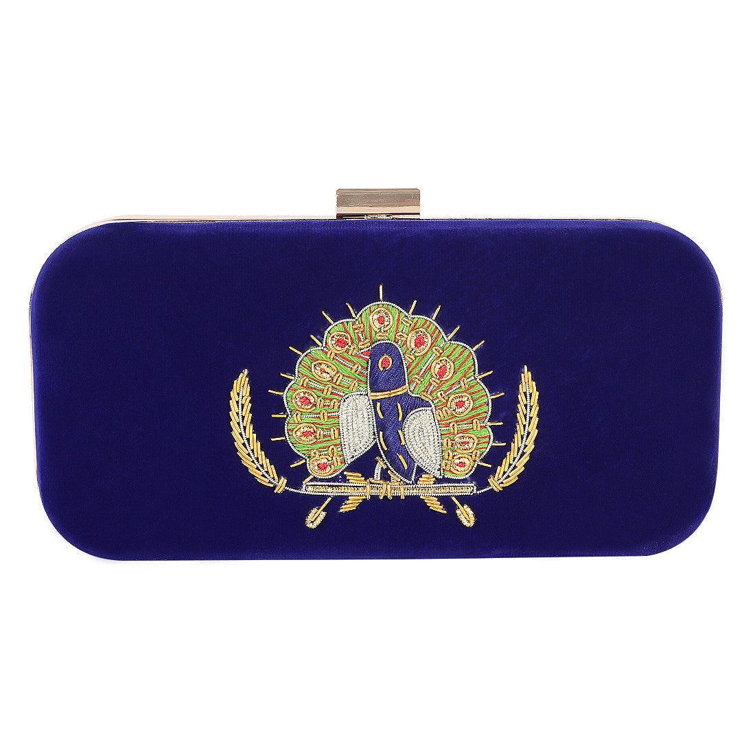 Clutch Purse Blue Color - Skylexo.com | Be Unique