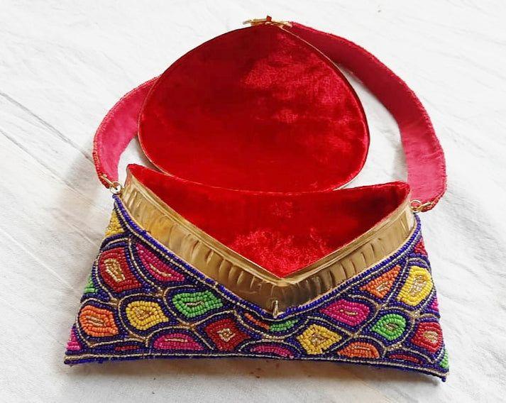 Kundan Embroidery Purse - Skylexo.com | Be Unique