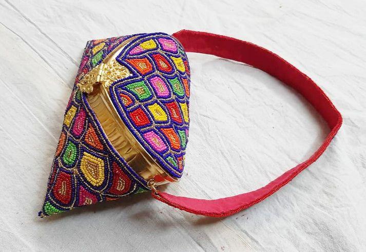 Kundan Embroidery Purse - Skylexo.com | Be Unique