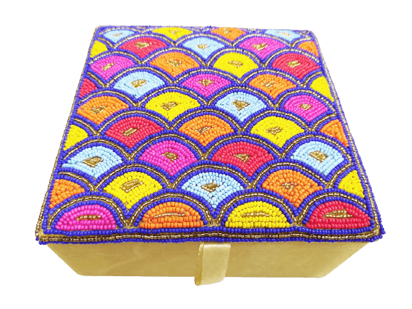 Kundan Work Jewelry Box - Skylexo.com | Be Unique