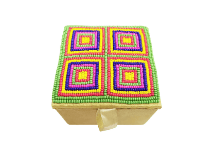 Square Multicolor Pearl Jewelry Box - Skylexo.com | Be Unique