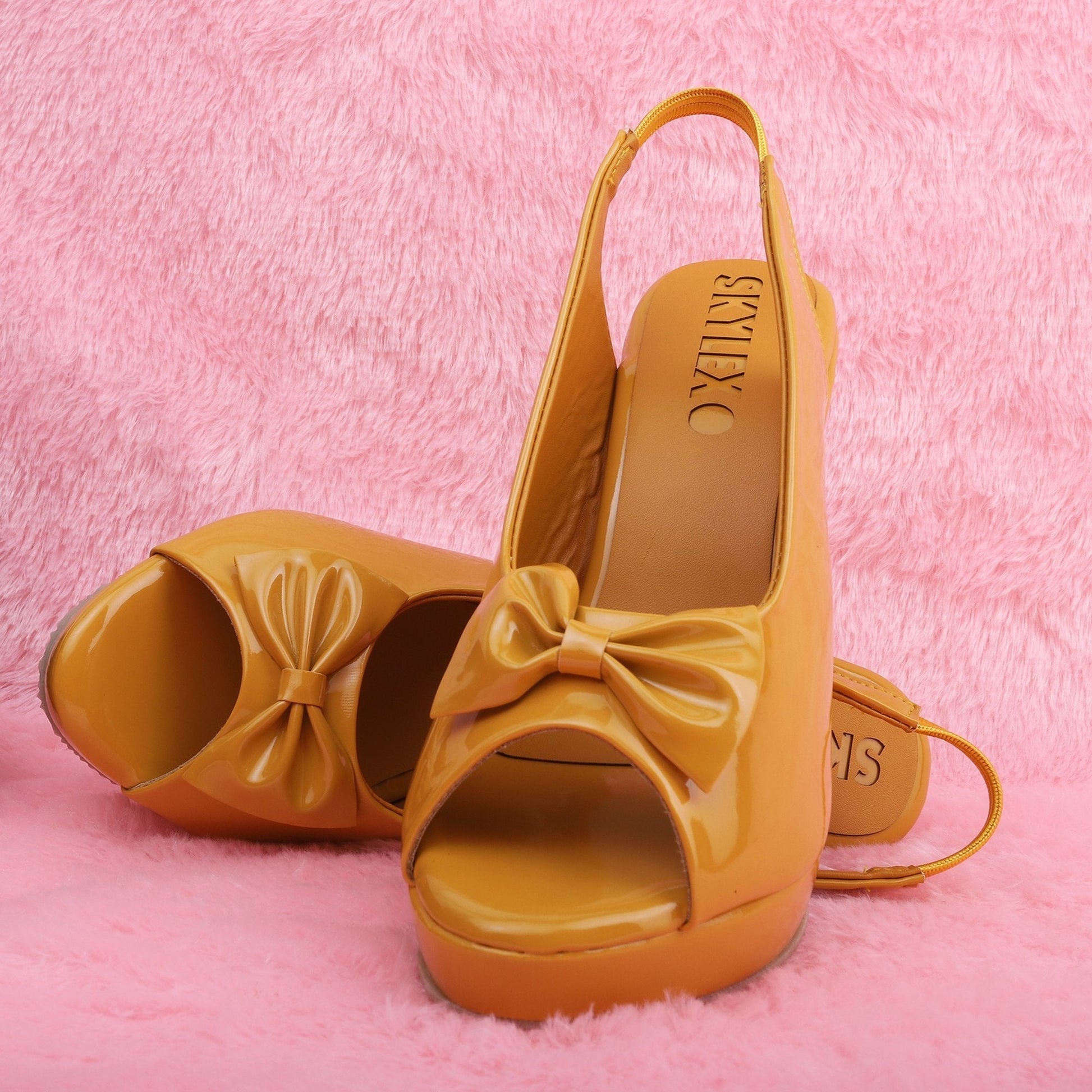 Tie Sandal Yellow Color skylexo.com | Handbags | Footwear
