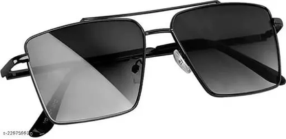 SKYLEXO UV Protection, UV Protection Retro Square Sunglasses (54) (For Men & Women, Black) skylexo.com | Handbags | Footwear