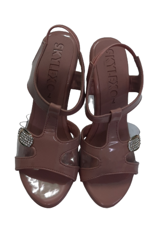Buckle Ladies Sandal  Dark Pink skylexo.com | Handbags | Footwear