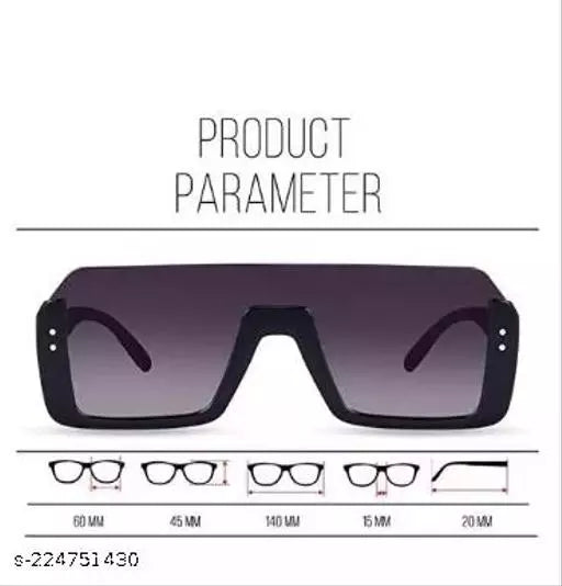LATEST STYLE UV Protection, Gradient Retro Square Sunglasses (For Men & Women, Black) skylexo.com | Handbags | Footwear